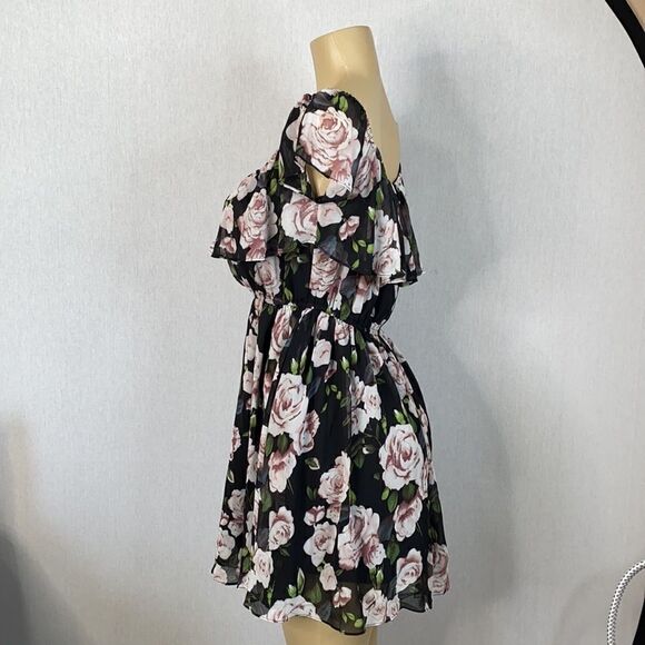 Lucy Paris Floral Off Shoulder Mini Dress New! Med - Picture 5 of 11